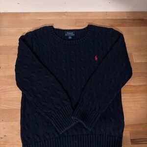 Polo by Ralph Lauren Navy Cable Knit Sweater